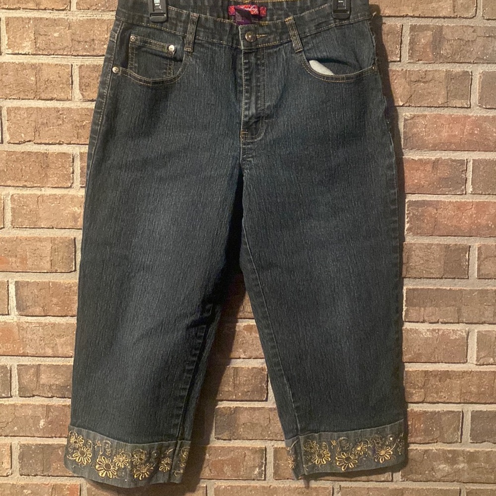 Denim capris by jeanbay. 10 petite